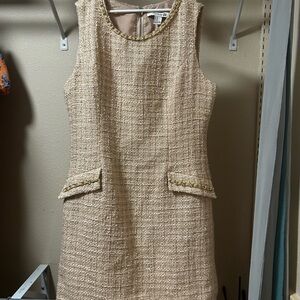 Forever 21 Beige Tweed Mini Dress